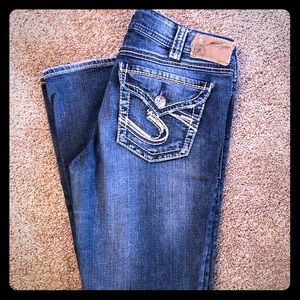 Silver Suki Jeans